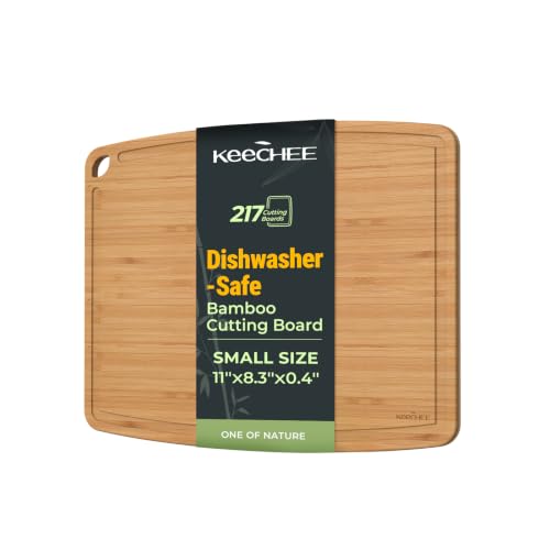 Bamboo Dishwasher Safe Cutting Board with Juice Groove