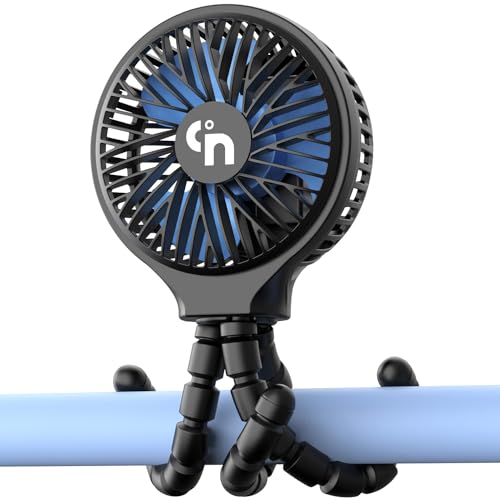 Portable Stroller Fan, Rechargeable Clip On for Baby