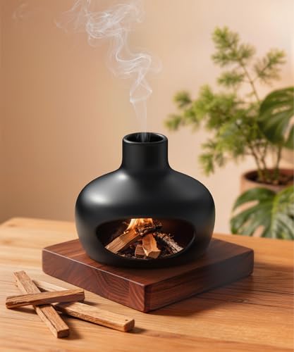 Palo Santo and Sage Chiminea Incense Burner Holder