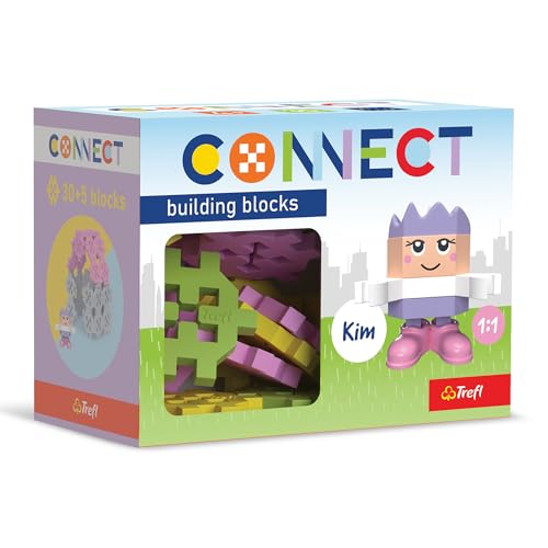 35 Piece Connect Building Bricks Girl Construction Set
