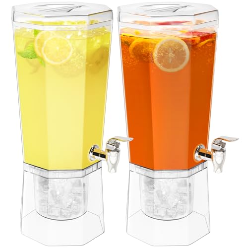 2 Pack Lifewit 1 Gallon Beverage Dispensers with Stand