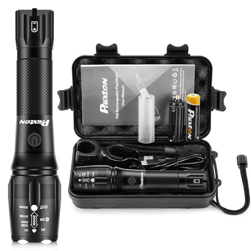 Rechargeable High Lumens LED Flashlight with Zoom