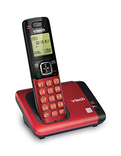 VTech CS6719-16 DECT 6.0 Phone with Caller ID/Call Waiting, 1 Cordless Handset, Red