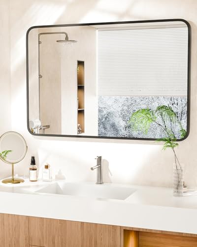 24-Inch x 36-Inch Metal Framed Bathroom Mirror