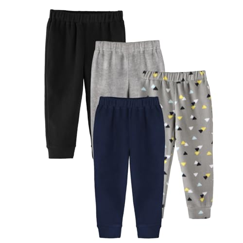 4 Pack Baby Boys Fleece Jogger Pants