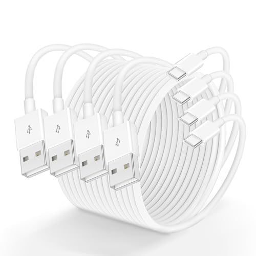 4 Pack 3FT USB A to USB C Charging Cables