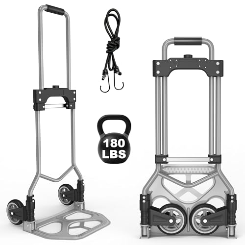 180 lb Folding Aluminum Hand Truck Dolly Cart