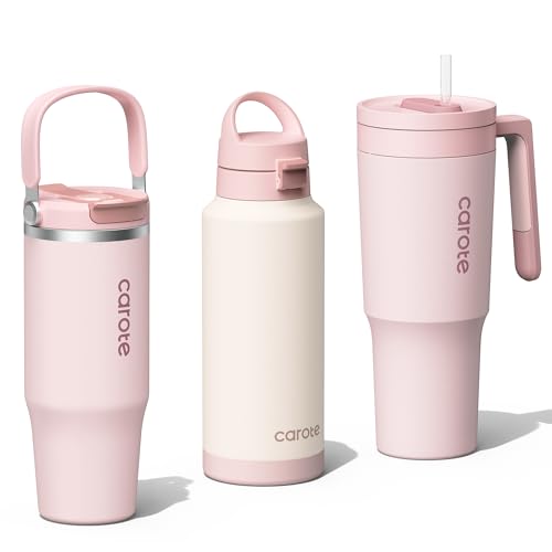 3 Pack Insulated Stainless Steel Water Bottles Set