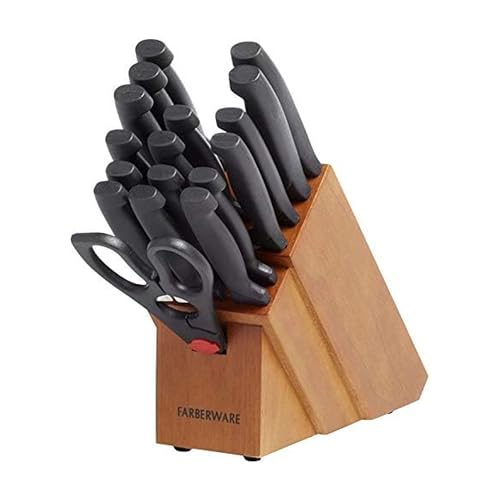 18 Piece Farberware Never Needs Sharpening Knife Set