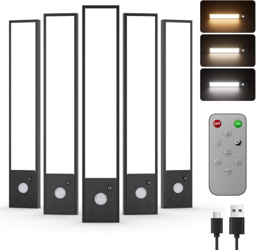 5 Pack Motion Sensor Rechargeable Under Cabinet Lights