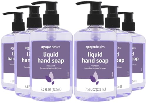 6 Pack Amazon Basics Liquid Hand Soap 7.5oz