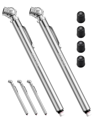 2 Pack AstroAI Mechanical Pencil Tire Pressure Gauges