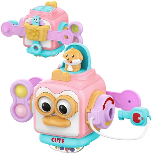 Montessori Busy Board Cube Sensory Toy