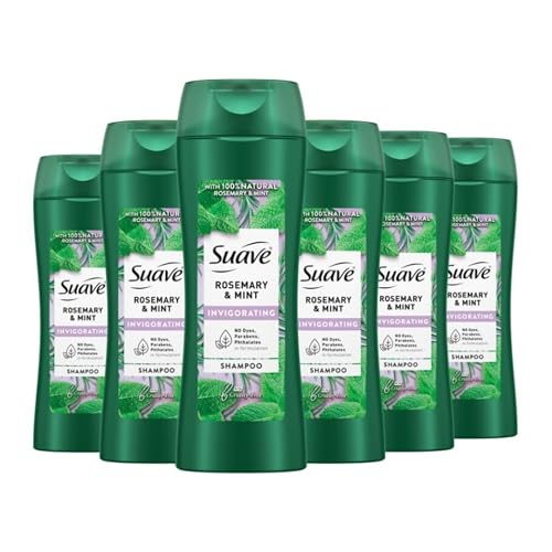 6 Pack Suave Rosemary Mint Shampoo for Dry Hair