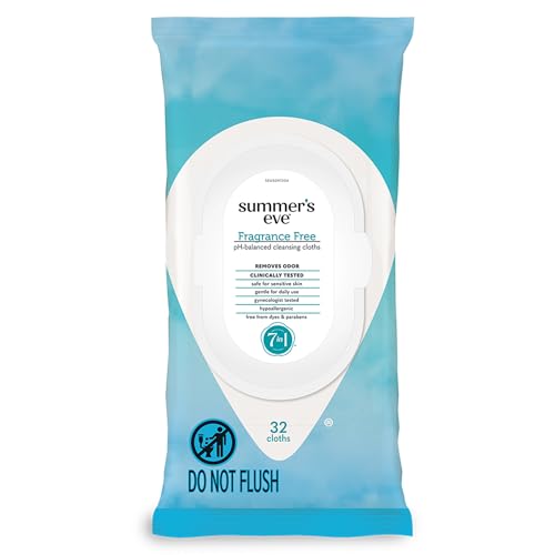 32 Count Summer's Eve Fragrance-Free Feminine Wipes