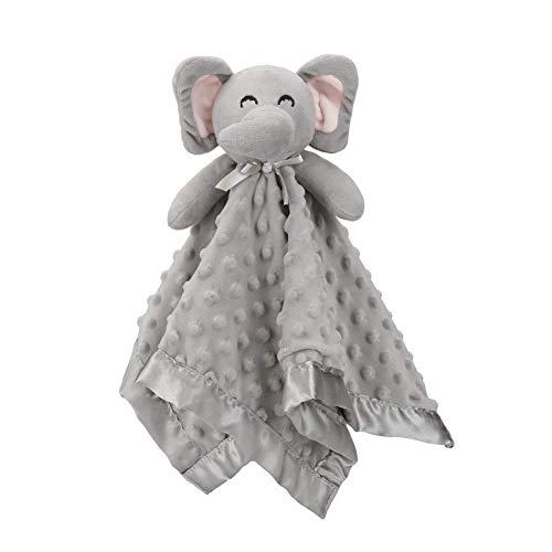 Elephant Security Blanket Soft Lovey Baby Snuggle Toy