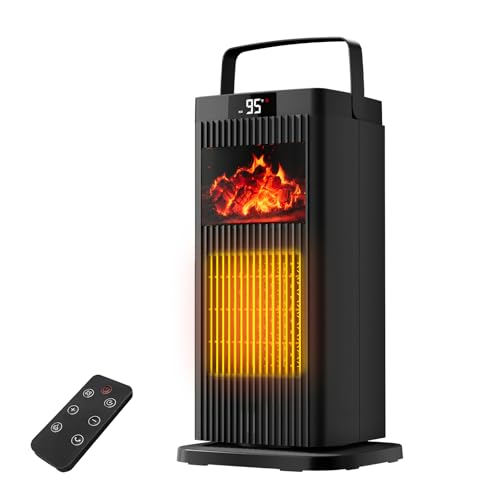 1500W Oscillating Electric Space Heater with Thermostat