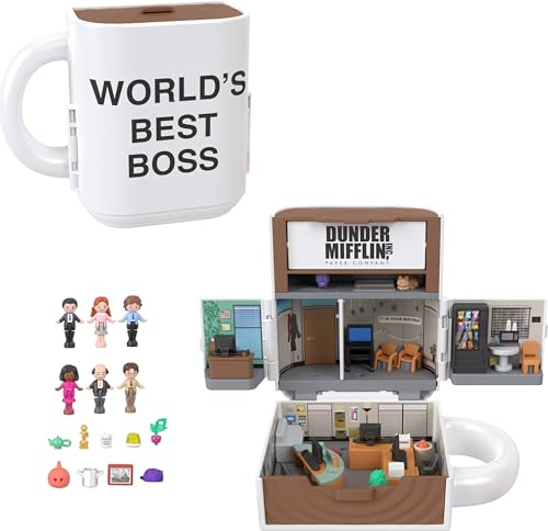 Polly Pocket The Office Playset with 6 Dolls, Accessories
