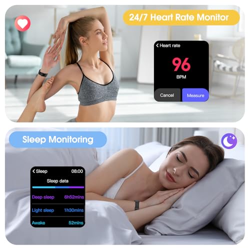 EURANS Smartwatch with Heart Rate & SpO2 Monitor