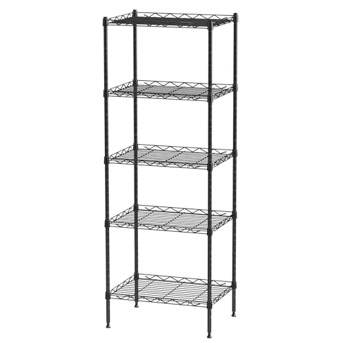 5 Tier Adjustable Metal Wire Shelving Unit