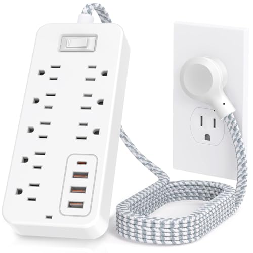 Surge Protector Power Strip with USB and Night Light