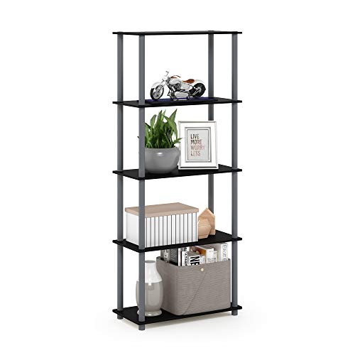 Furinno 5-Tier Corner Bookcase Storage Shelves
