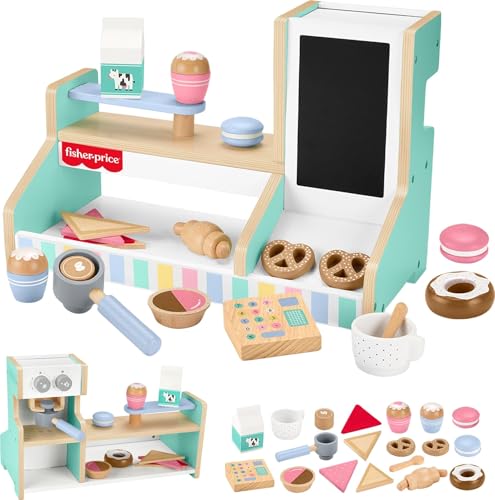 Fisher-Price Wooden Pretend Coffee Shop Playset