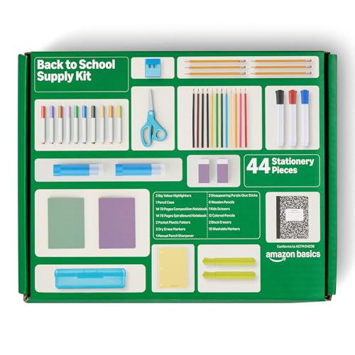 44-Piece Student School Supply Kit