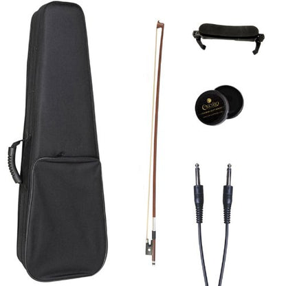 Cecilio 4/4 CVNAE-330 Ebony Fitted Acoustic/Electric Violin in Antique Varnish (Full Size)