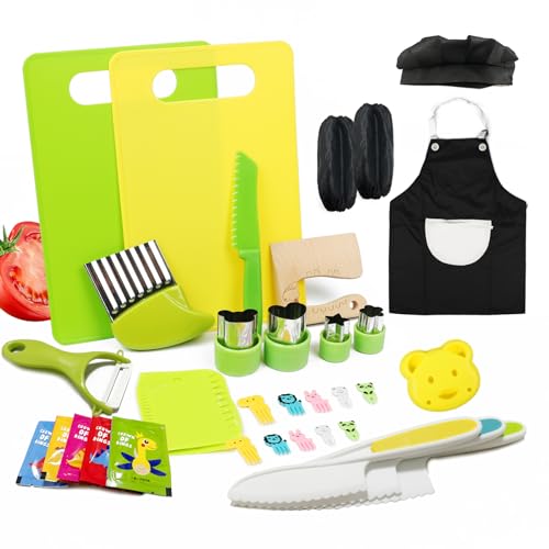 Montessori Kids Kitchen Knife and Cooking Tool Set