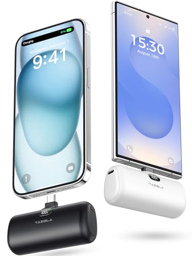 2 Pack 5000mAh Mini USB-C Portable Power Bank