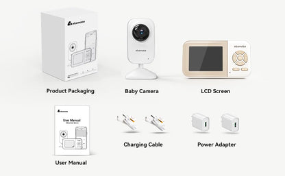 ebemate Video Baby Monitor with Night Vision