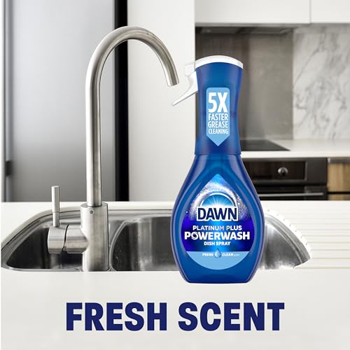 Dawn Platinum Powerwash Dish Spray, Dish Soap, Fresh Scent, 16 Fl Oz