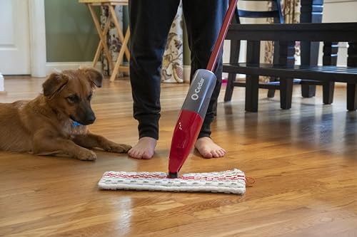 O-Cedar ProMist MAX Spray Mop, PMM with 3 Extra Refills, Red