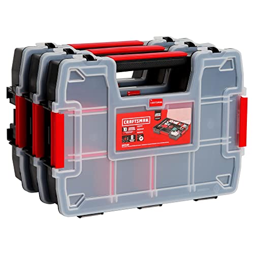3 Pack CRAFTSMAN 10-Compartment Small Parts Organizer