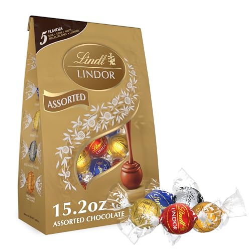 15.2 oz Lindt LINDOR Assorted Chocolate Truffles Bag (Kof-K Dairy)