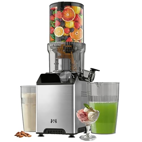 Slow Masticating Wide-Chute Cold Press Juicer Machine