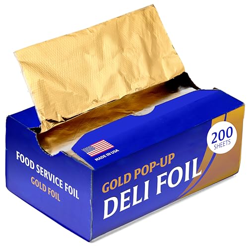 200 Count Pop-Up Disposable Foil Wrap Sheets