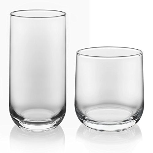 Libbey Ascent 16-Piece Tumbler and Rocks Glass Set