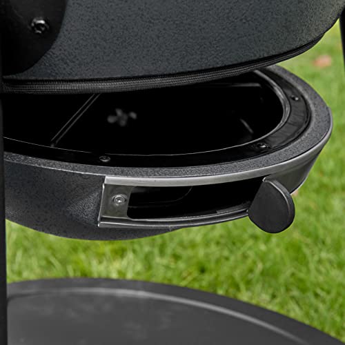 Char-Griller® AKORN® Kamado Charcoal Grill and Smoker with Cast Iron Grates, Warming Rack and Locking Lid with 445 Cooking Square Inches in Graphite, Model E16620