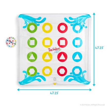 Hasbro Twister Jr. Splash – Outdoor Inflatable Water Twister Game for Kids