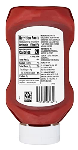 Amazon Fresh, Ketchup, 20 Oz
