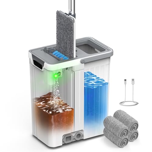 Flat Mop and Bucket Floor Cleaning System