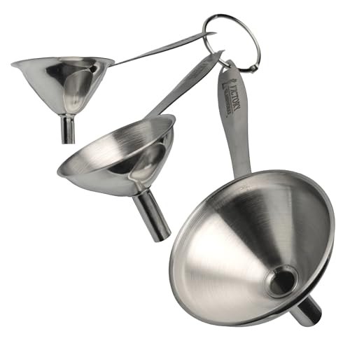 3 Piece Stainless Steel Kitchen Funnel Set