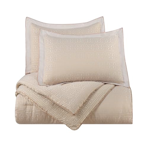 King 3-Piece Lightweight Jacquard Comforter Set