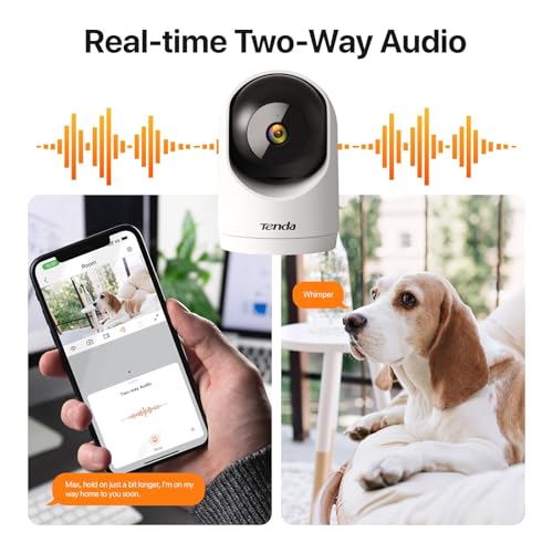 Tenda 2K WiFi Indoor Security Camera with Night Vision