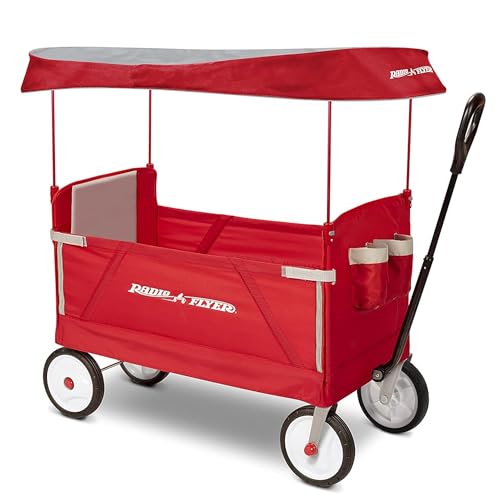 Radio Flyer 3-in-1 Folding Wagon with Canopy