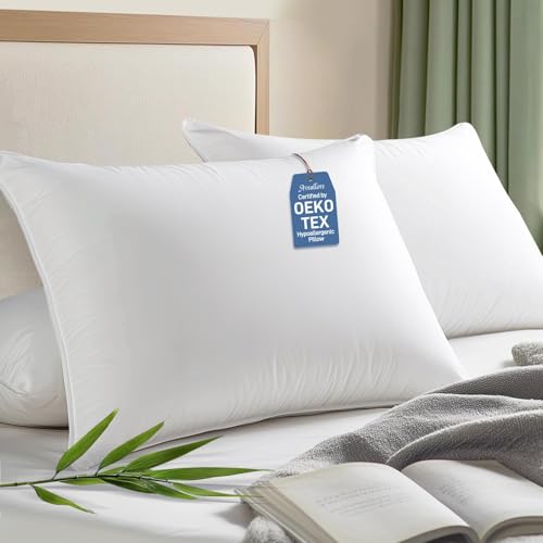 2 Pack Hypoallergenic Bamboo Down Alternative Pillows