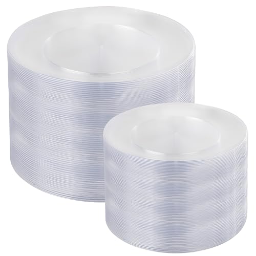 200 Count Plastic Dinner and Dessert Plates Set