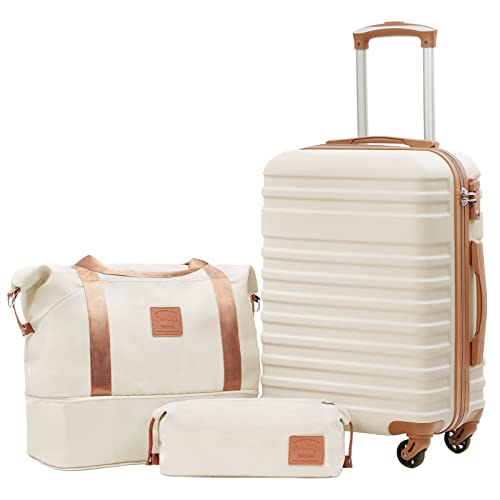 3 Piece Hardside Spinner Luggage Set with TSA Lock